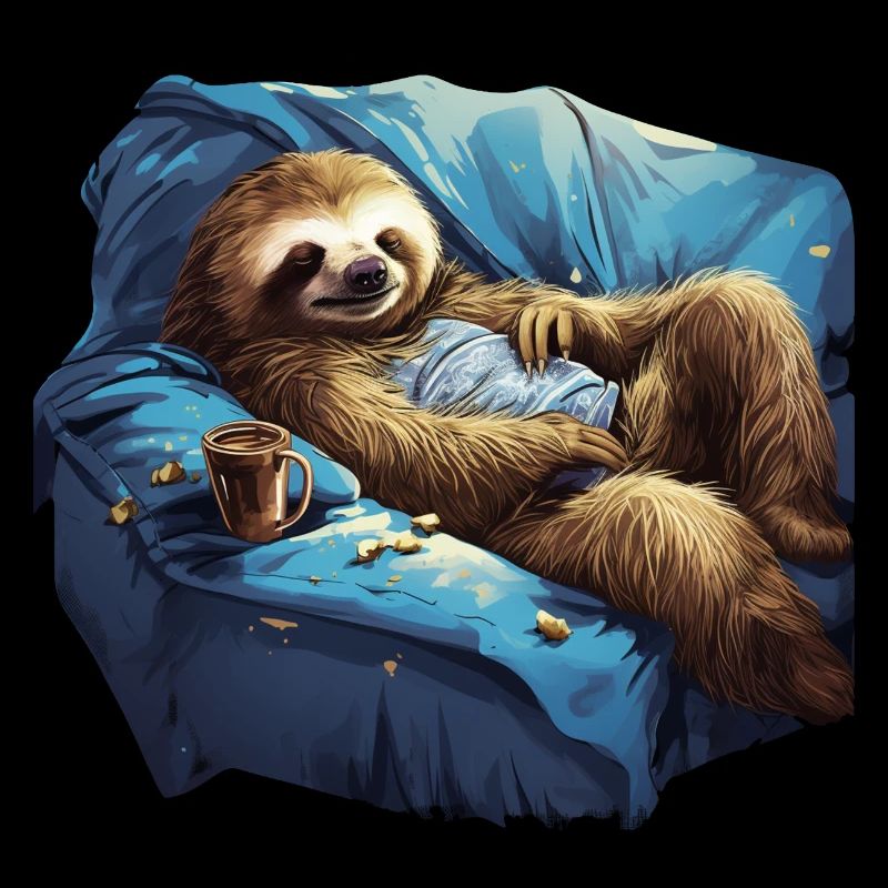 Relaxed Sloth - Funny Sloth on the S