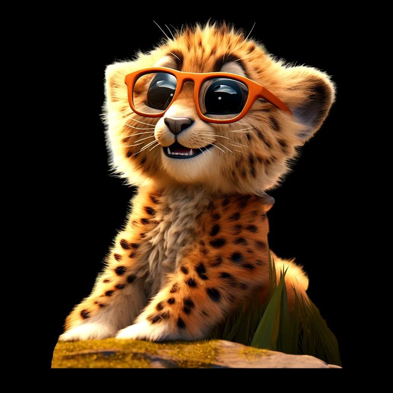 Lunettes de soleil guépard Chats guépard Mignon guépard