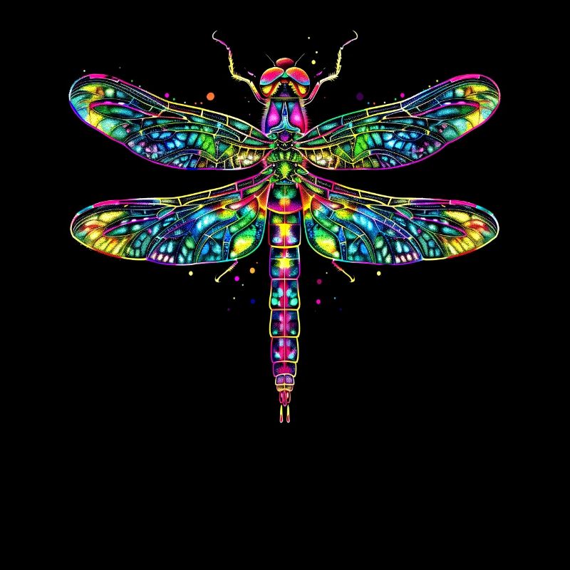 Libellule Libellule Ailes Colorées Libellules Mignonnes