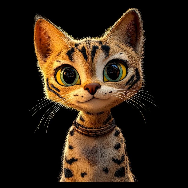 Savannah Chat Chat Maman Mignon Serval Léopard Chats