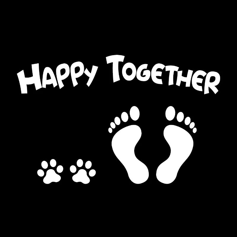 Amour de chien heureux ensemble