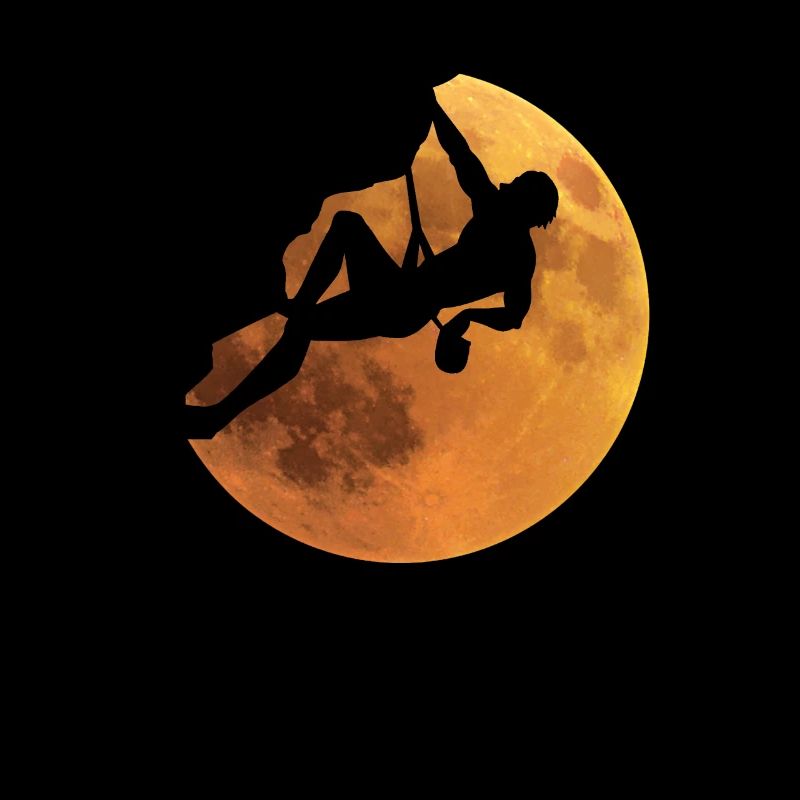 Climbing Moon Escalade de la roche Couldern Romantique