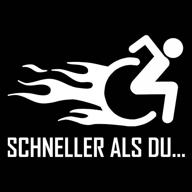 Behinderung Rolli Rollstuhl Handicap Humor