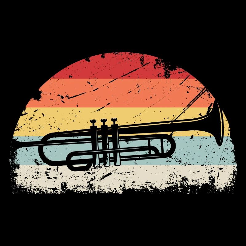 Trompete Retro Musik Trompeter Musiker Geschenk