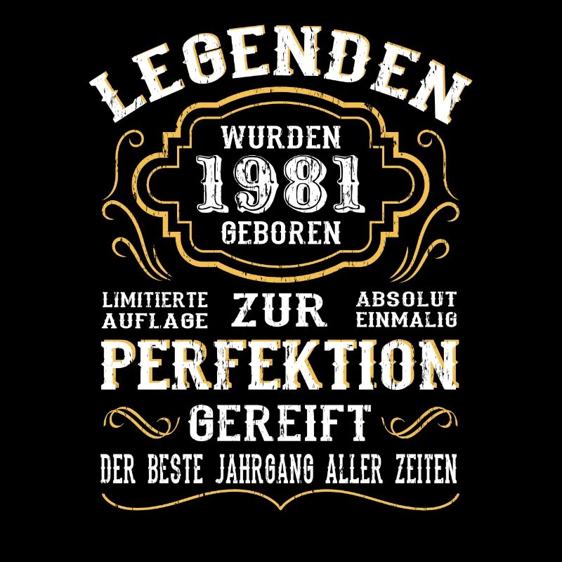 1981 Die Geburt einer Legende Geburtstag Geschenk