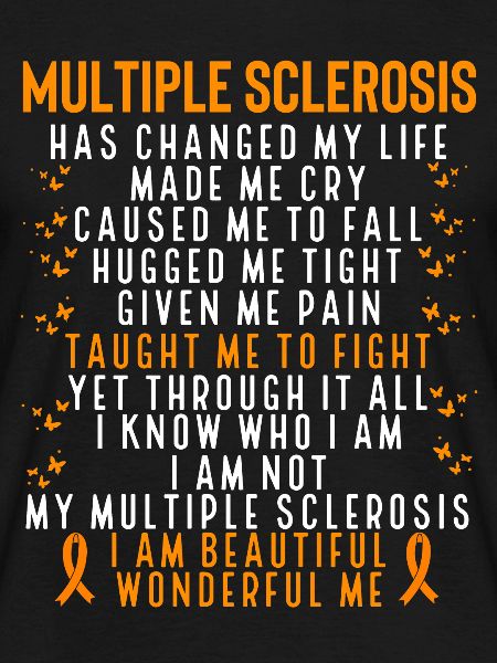 Multiple Sclerosis Awareness Orange Ribbon