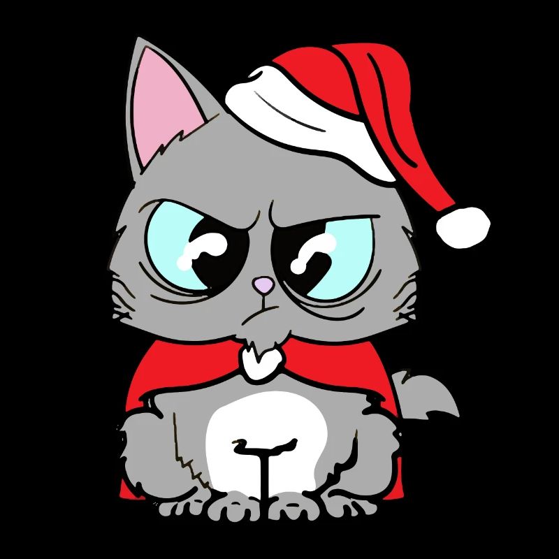 Tee-shirt chats rigolos chat mignon noël