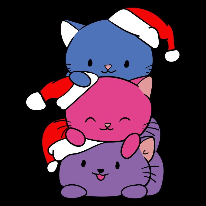Tee-shirt chats rigolos chat mignon noël