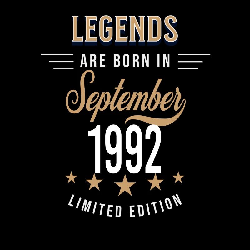 Legends are born in September 1992