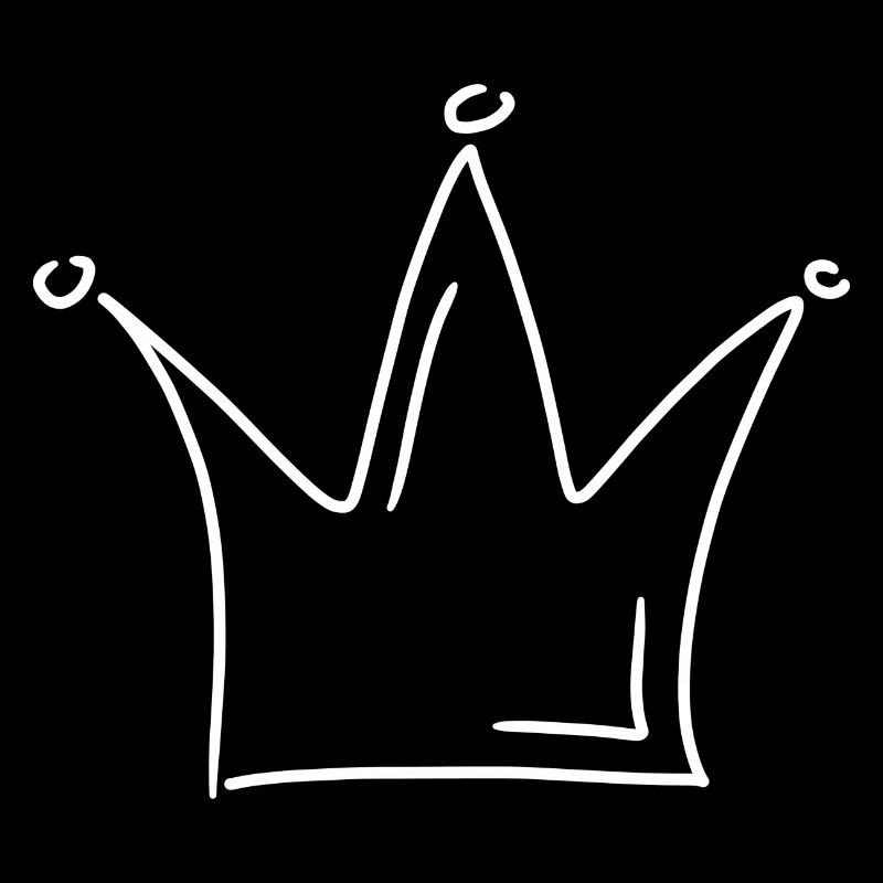 Emoji crown crowns sketch white