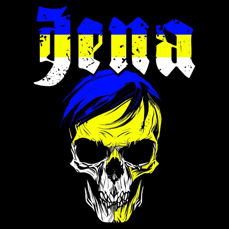 Crâne d’Iéna BLEU JAUNE BLANC