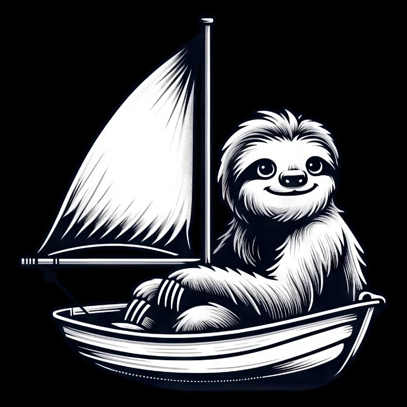 Cool Summer Sailboat Sloth