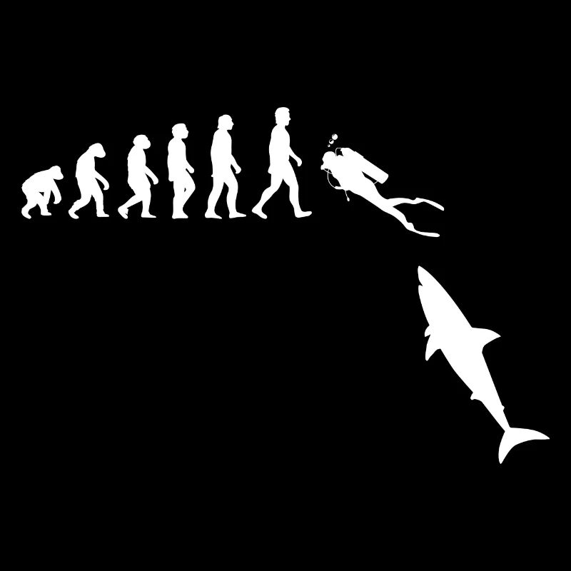 Tauchen Scuba Taucher Evolution Unterwasser Hai
