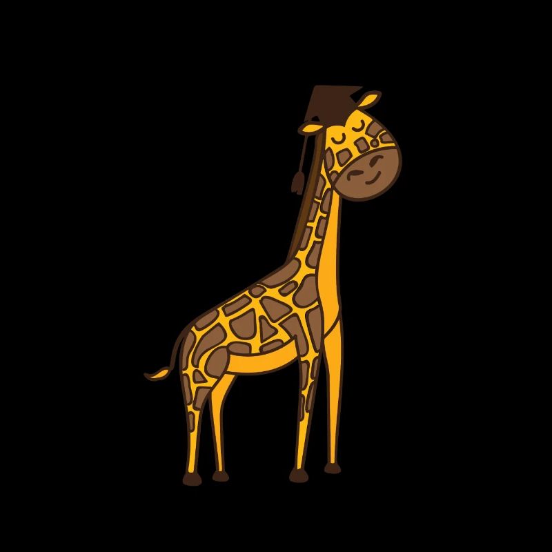 Giraffe Diploma Bachelor Master Graduation Gift