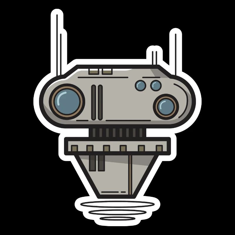 Roboter Science Fiction Geschenk Nerd Zukunft Bot