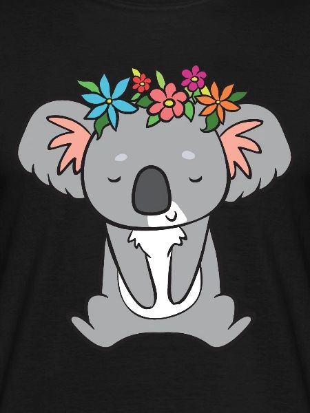 Koala - mit Blumen
