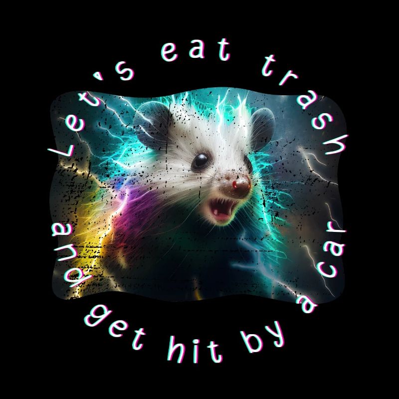 Opossum Meme Let's Eat Trash And Get Hit By A Car