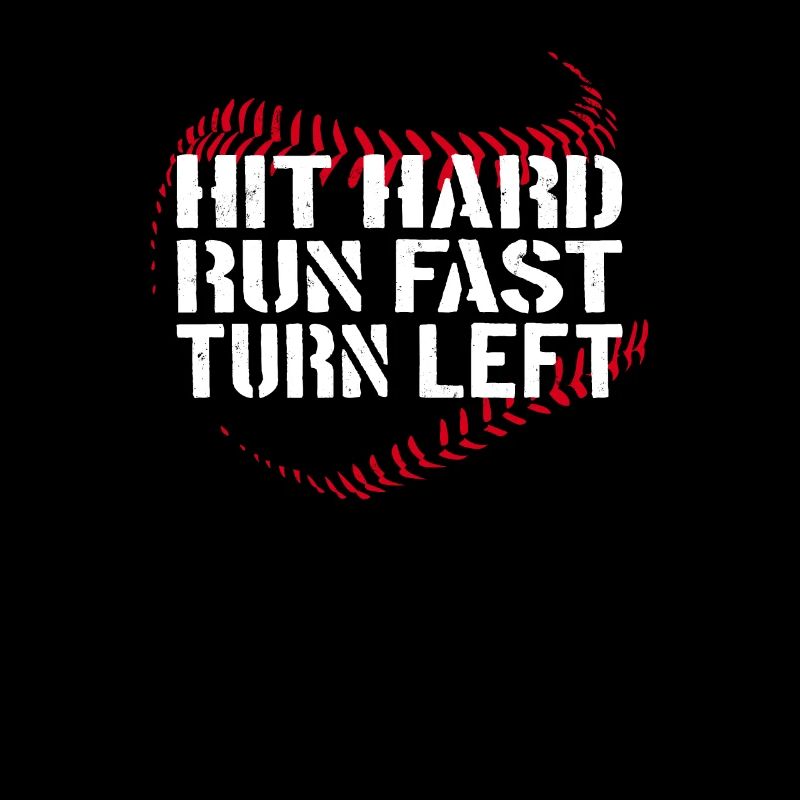 Frapper Dur Courir Rapide Tourner À Gauche Baseball Baseball