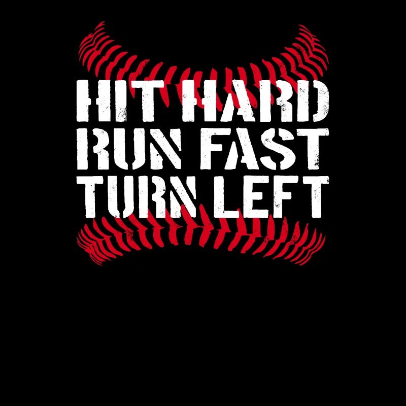 Frapper Dur Courir Rapide Tourner À Gauche Baseball Baseball