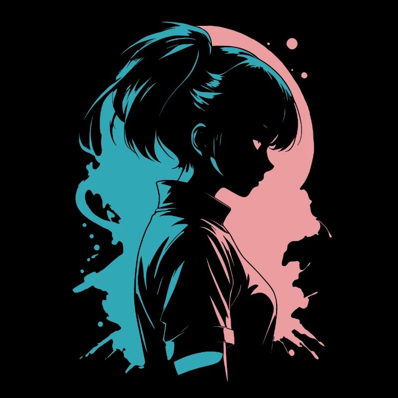 Discorde de l’esthétique : Silhouette de fille d’anime