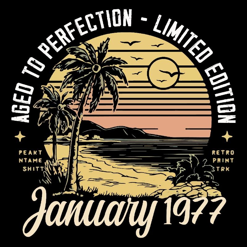 1977 Geburtstag Januar 1977 - Geschenk Januar 1977