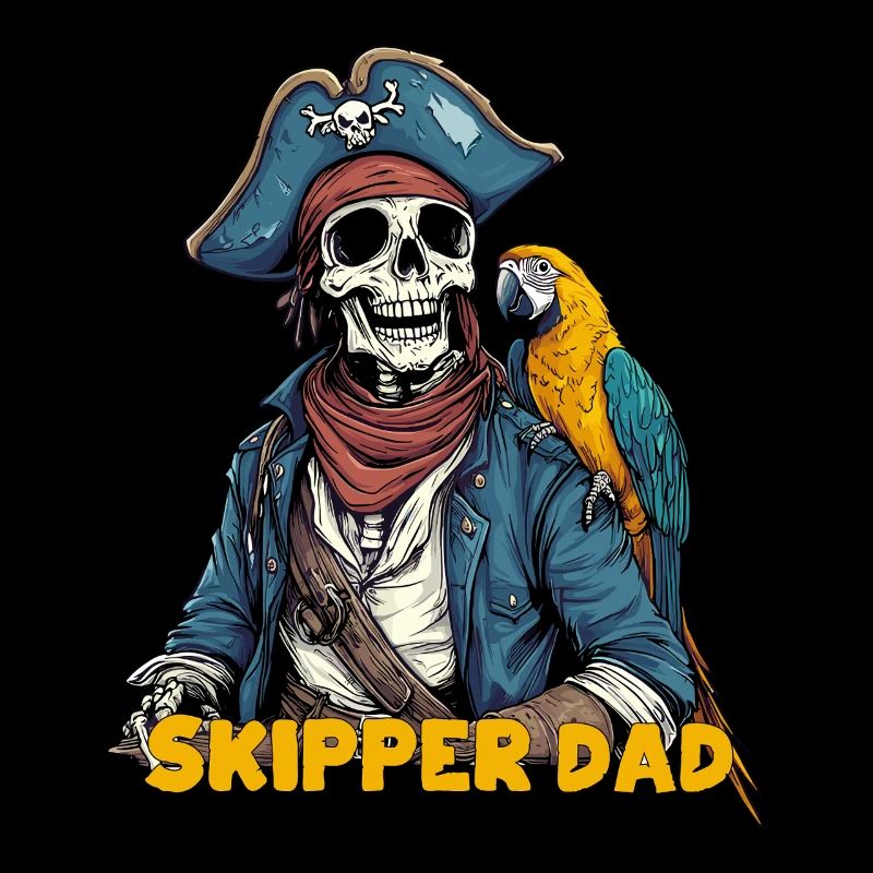 Skipper Dad Kapitan Boot Segeln Geschenk