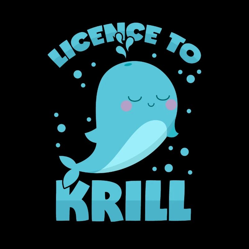 Jeux de mots sur les baleines - permis de manger du krill