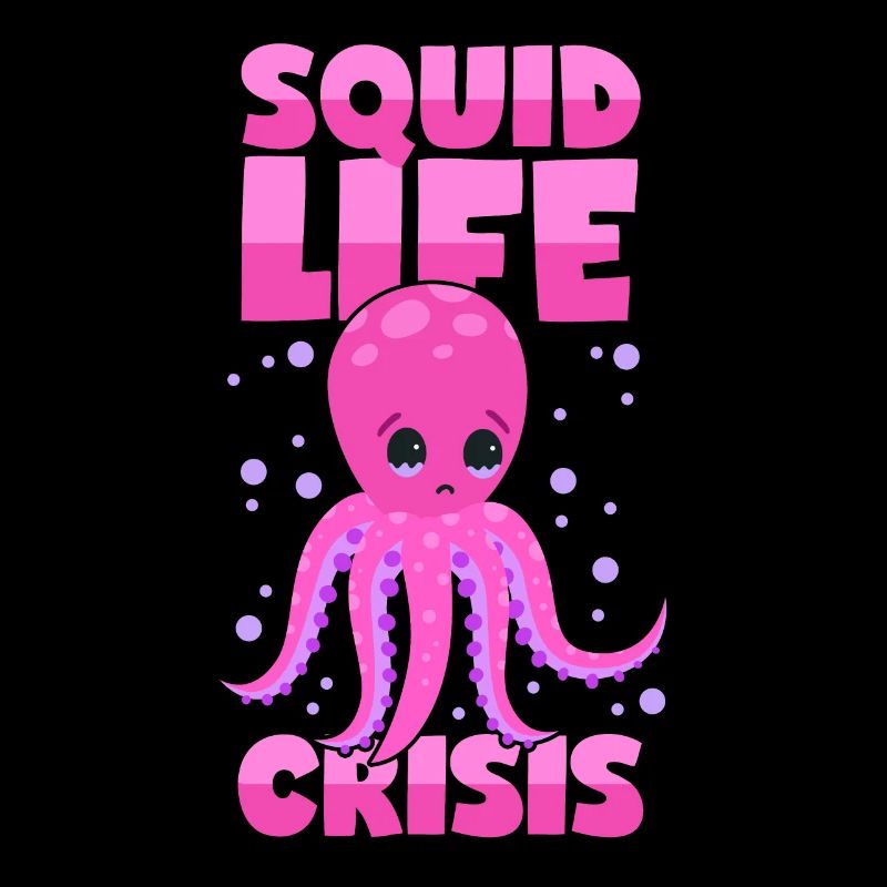 Squid Midlife-Crisis Octopus Octopus Squid