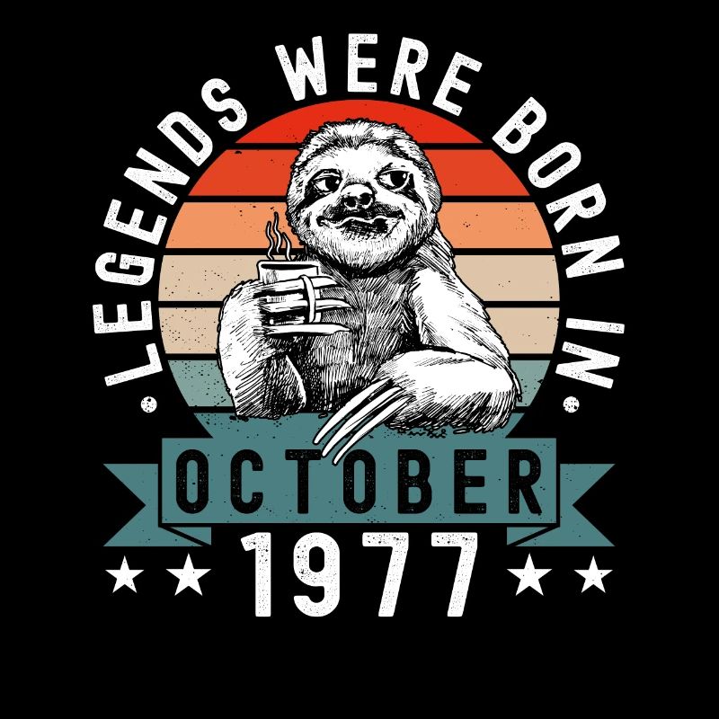 Les légendes sont nées en octobre 1977 Sloth Sloth