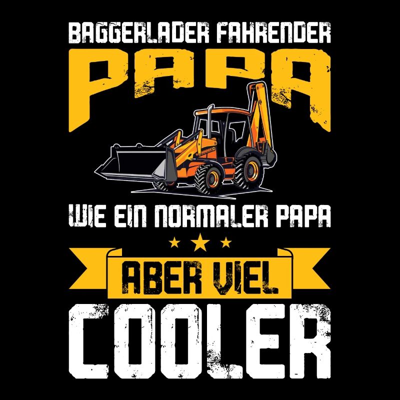Baggerlader Fahrender Papa