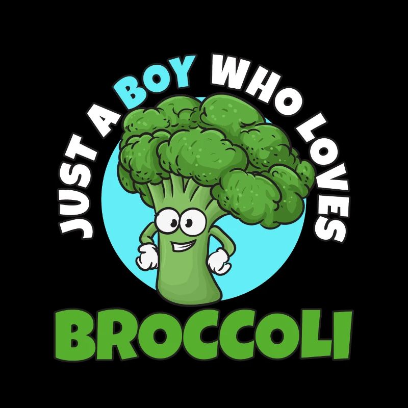 Just a boy who loves broccoli