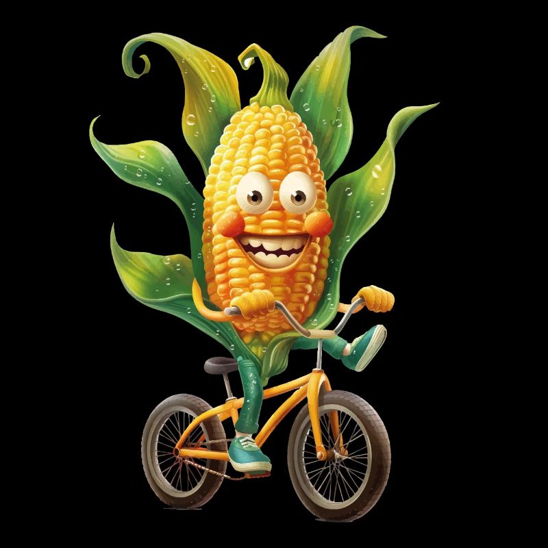 Vélo de maïs en épi