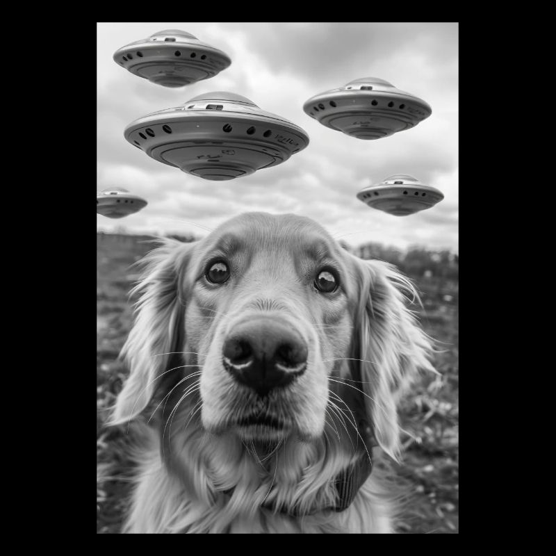 UFO Selfie Dog