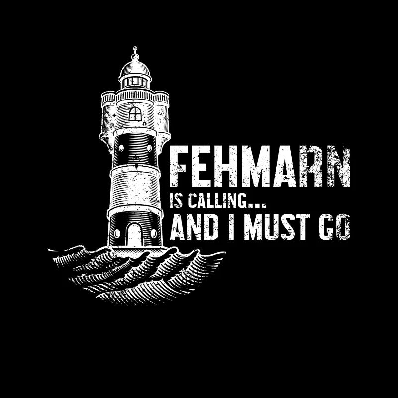 Fehmarn calls Baltic Sea saying lighthouse
