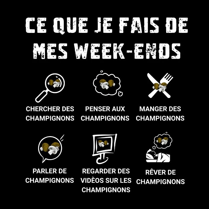 Champignons - Ce que je fais de mes week-ends