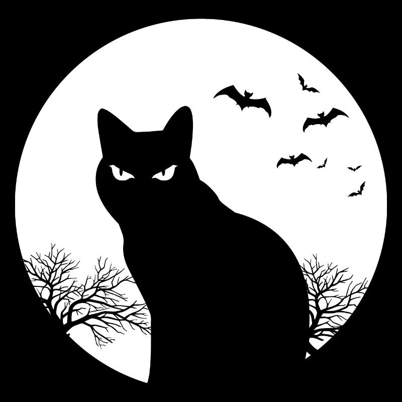Chat Halloween Moon Gift Chats pour animaux de compagnie