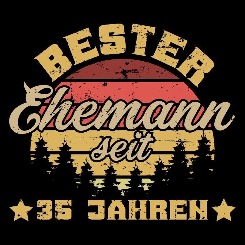Bester Ehemann seit 35 Jahren Retro Vintage Mann