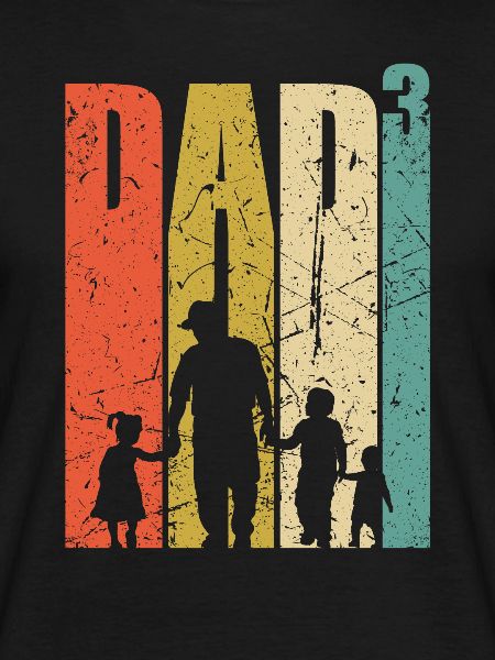 Dad high 3 proud father 3 children triple dad