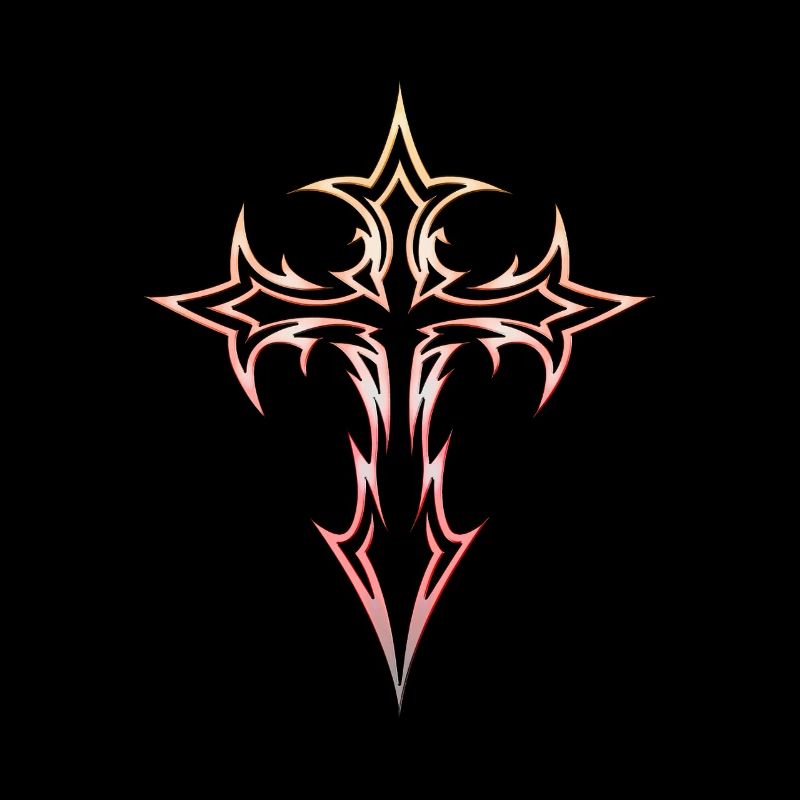 Goth Kreuz Y2K Emo Kreuz Gothic Aesthetic
