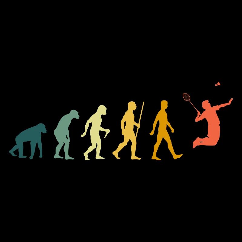 Badminton Evolution Retro Badminton Player