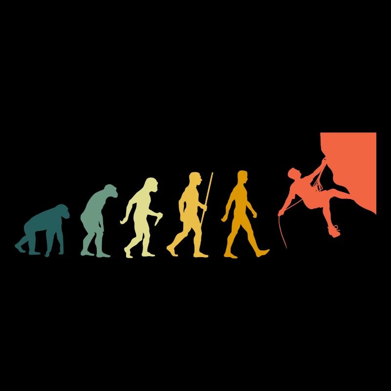 Klettern Evolution Retro Sportklettern Kletterer