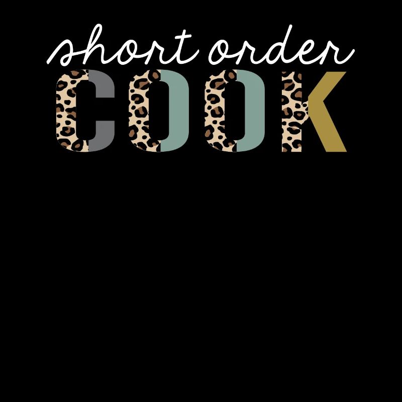 Short Order Cook Leopard Print Funny Gift