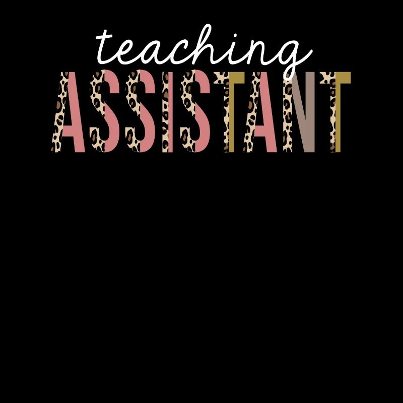 Teaching Assistant Leopard Print Funny Gift