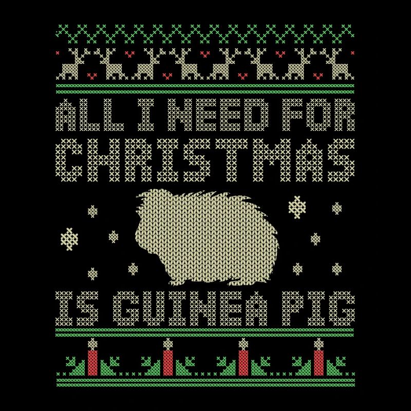 Cadeau motif noel cochon d'Inde