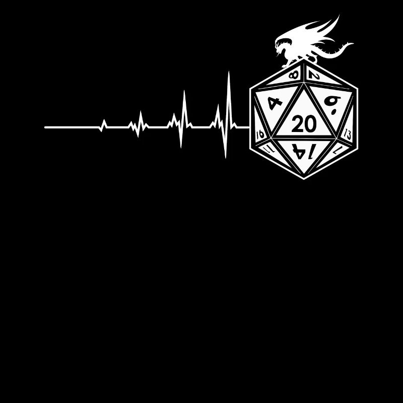 Cool D20 Dice Db Heartbeat Dragon D20 Table