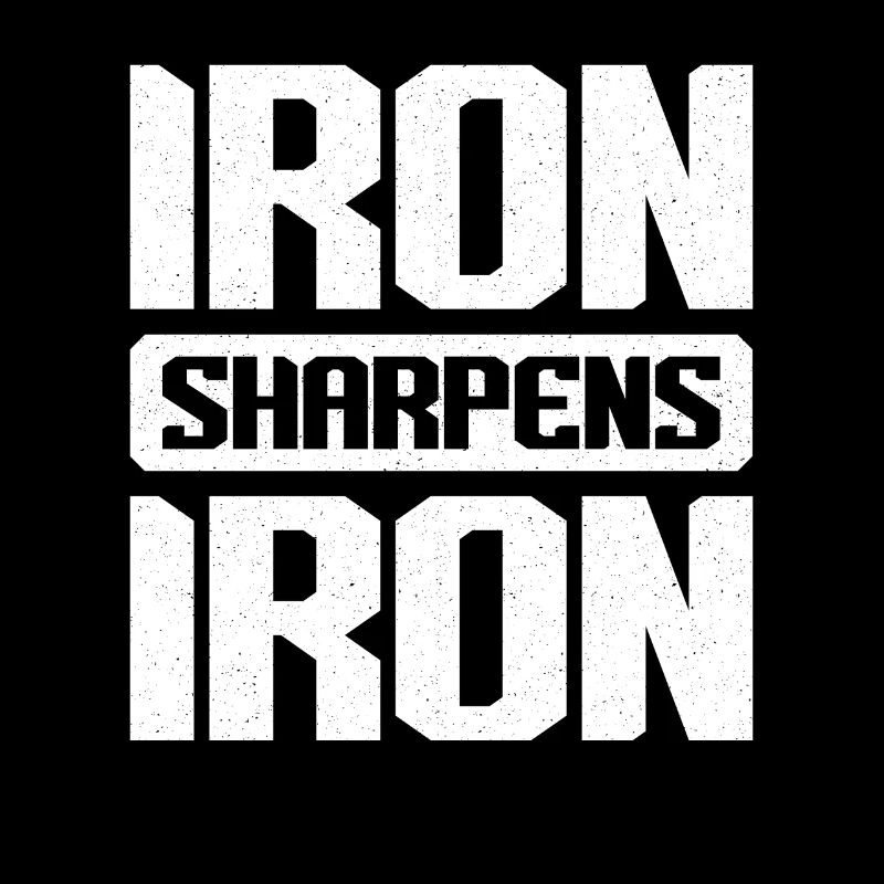 Iron Sharpens Iron Christian Workout Iron