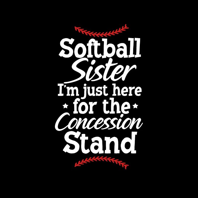 Softball Schwester Baseball Bruder Sport Geschenk