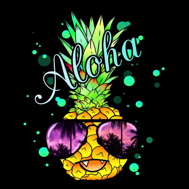 Vampir Ananas mit cooler Sonnenbrille