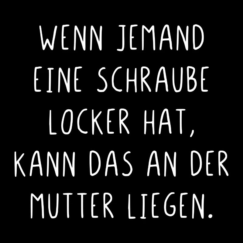 Schraube locker kann an der Mutter liegen