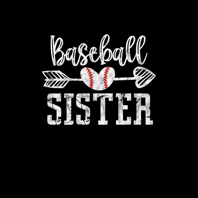 Baseball Schwester Bruder Geschwister Geschenk